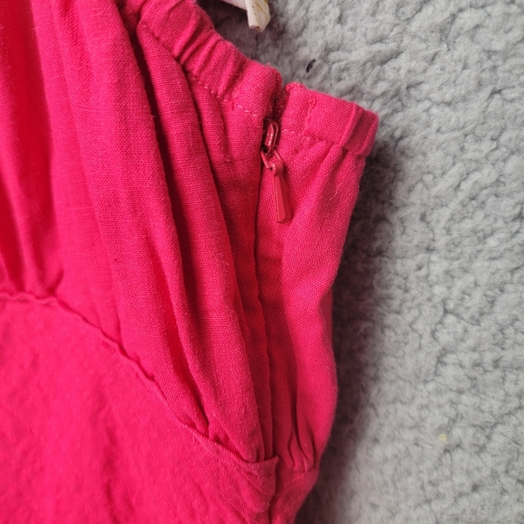 Free People Santorini Maxi Dress Sleeveless Hot Hibiscus Pink New Size 6. - Picture 8 of 14
